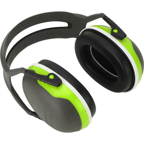 Casque anti-bruit pliable protection auditive ABS confortable pour dormir bricolage jardinage vert (1/5)
