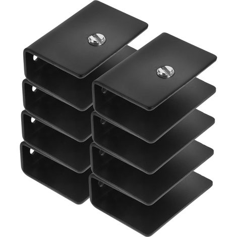 Pinces à verre en acier inoxydable, lot de 8, pour miroirs sans (1/5)