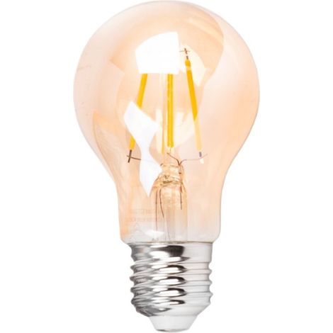 Ampoule LED filament E27 A60 ambrée vintage - Dimmable - 4W (1/5)