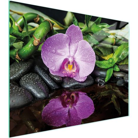 TABLA DE CORTAR DE VIDRIO 52x40 ORQUÍDEA (1/5)