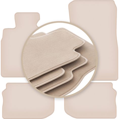 Alfombrillas PREMIUM color beige para: BMW Serie 5 F11 familiar (turismo) (velcro) 2010-2013