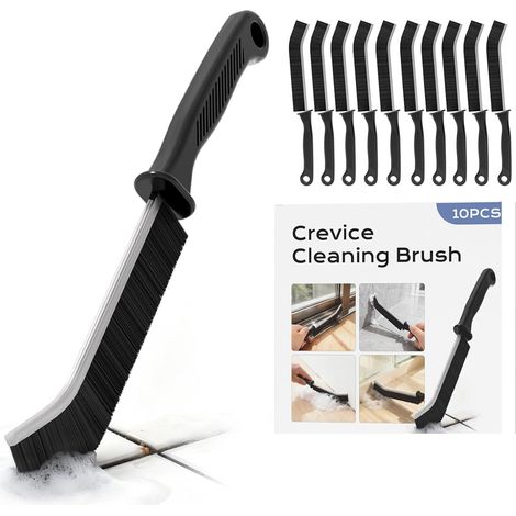 (10 Pièces) Brosse Joint Carrelage, Brosses Nettoyage Salle de Bain Poils Durs pour Cuisine, Salle d'eau, Évier, Douche et Sol (1/4)