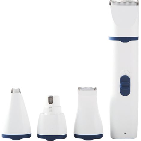 Tondeuse électrique 4 en 1 pour animaux de compagnie, ensemble antidérapant, tondeuse à poils pour chatons, chiots, chats et chiens-AquaForge (1/5)