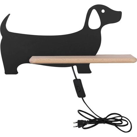 Applique Candellux DOG nero/legno LED 5W 4000K 250lm (1/3)