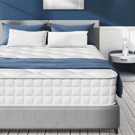 Authmic – Matelas 140x200 cm – Épaisseur 22 cm – 7 zones de confort – Mousse à mémoire de forme – Soutien ergonomique pour sommeil réparateur (1/4)