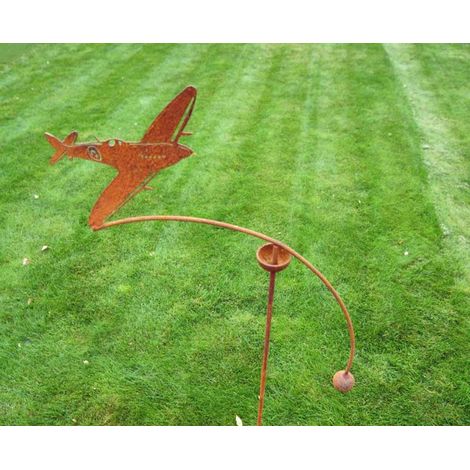 Spitfire Wind Rocker Single Bare Metal/Ready to Rust - Steel - L66 x W54 x H148.5 cm