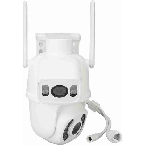 Caméra de sécurité WiFi double objectif 6MP vision nocturne HD 110-240V détection de mouvement pour la maison et l'extérieur (prise UE) (1/5)