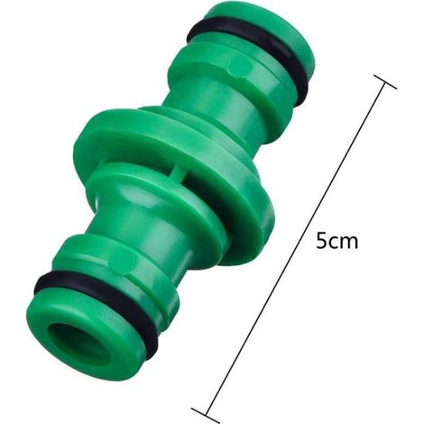 Raccord De Tuyau - Double Connecteur Mâle - Pour Tuyaux D'Arrosage 15 Mm - Jardin Agriculture Pelouse - Lot De 6 (1/5)