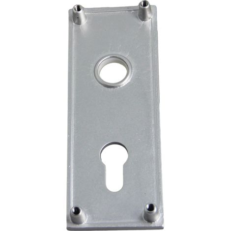 WSS Piastra di pulizia in alluminio argento 160x60 mm
