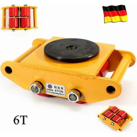 6 Ton 360° Industrial Machinery Mover Heavy Duty Machine Dolly Skate Roller