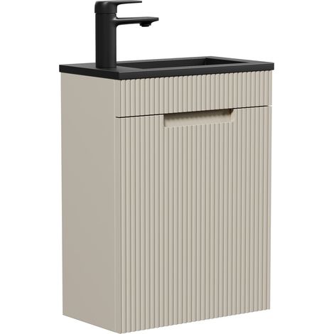 Badplaats Gäste-WC Waschtisch Set Thermis 40 x 22 cm Beige - Bad