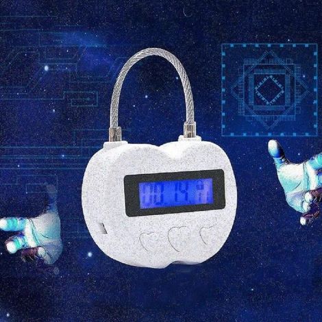 Multifunktionaler elektronischer Timer mit LCD-Bildschirm und intelligenter Zeitschaltuhr, USB-aufladbar, wasserdicht. (1/5)