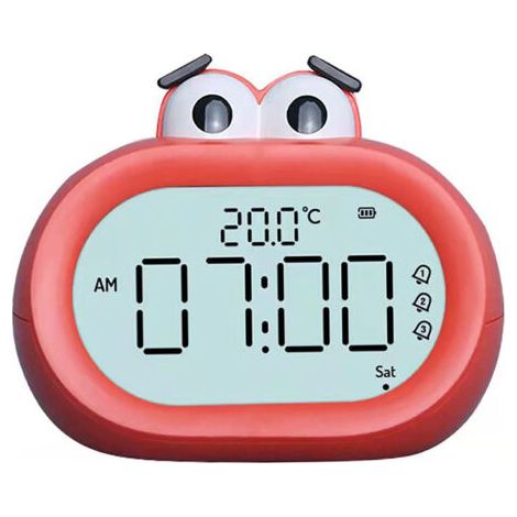 Despertador Infantil Eosnow Estilo Dibujos Animados, Adorable, Inteligente, Batería, Digital, LED, Electrónico, con Luz Nocturna Roja (1/5)