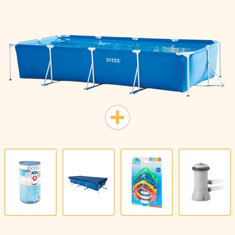 Intex Piscine Tubulaire Rectangulaire - 450x220x84 cm - 5-pièces  S19 (1/5)