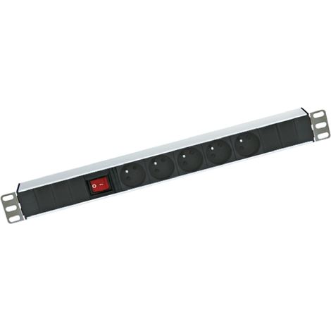 Rallonge électrique 2.5m, 5 prises FR 2P+T, 230 V c.a. 16A ( Prix pour 1 )