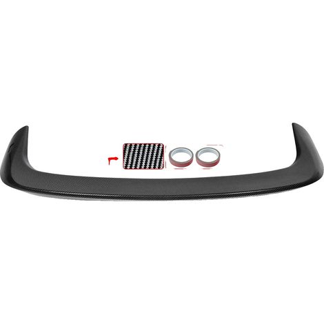 Spoiler delantero, fácil instalación, material ABS duradero, aspecto de fibra de carbono. (1/2)