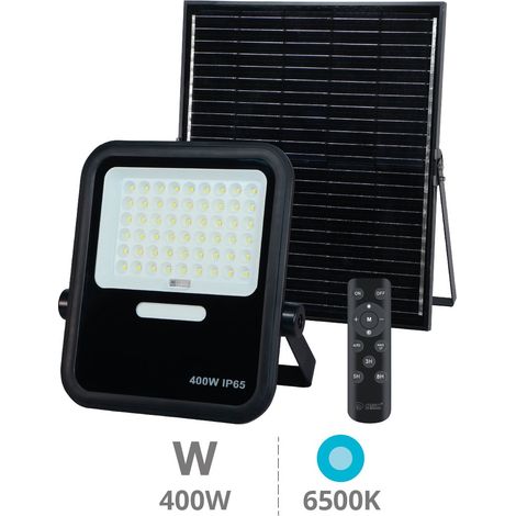 Proyector solar LED Miloha 400W 6500K IP65 Negro