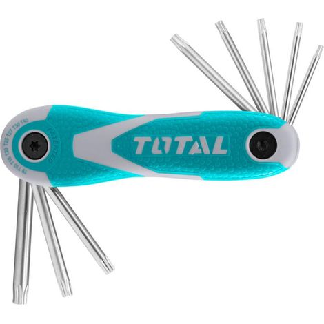 Llaves TOTAL TORX, juego de 8 piezas, CrV THT1061846