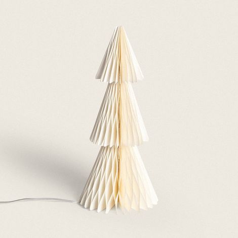 Árbol de Navidad LED de Papel con Batería Amethy Blanco (1/4)