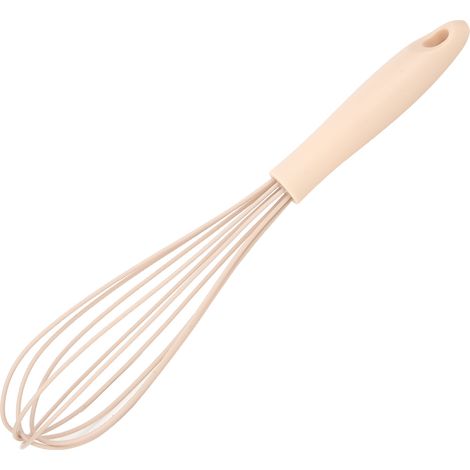 Mini-Silikon-Handrührgerät, Eierquirl, Rühr- und Aufschäumer, Mixer, Küchenhelfer, Rosa (1/5)