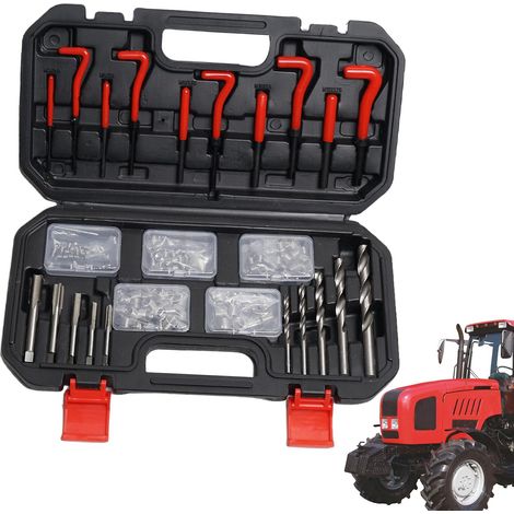 Kit de réparation de Filetage métrique Inserts Lourds Performance Kit de réparation de Filetage pour Moteur Automobile - pour Maintenance et Remplacement en Atelier de culasses industrielles (1/5)