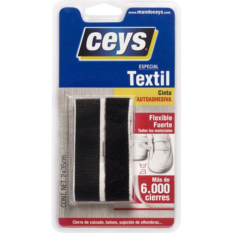 CEYS cinta adh.velcro ceys negro 2mx35cm 501108 , 
CINTAS ADHESIVAS:DOBLE CARA,Pais Origen:ES,
CINTAS ADHESIVAS:DOBLE CARA,Pais Origen:ES, (1/4)