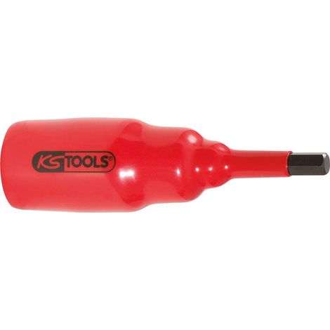 Douille tournevis 3/8" avec revêtement isolant pour vis à six pans creux, courte, 6 mm (1/2)