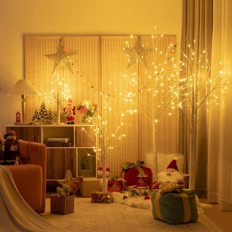 Tree lamp 180 cm birch imitation with LED lights (1/5)