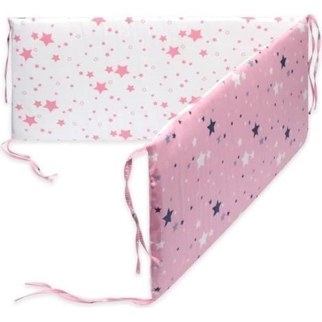 Nestchen aus Baumwolle für Babybetten, verdickte Bettumrandung, 130 x 30 x 2,5 cm - CB3010