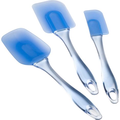3-teiliges Set flexibler Silikonspatel, antihaftbeschichtet, hitzebeständig, zum Mischen und Backen (1/5)