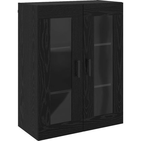 Maison Exclusive - Credenza Rovere Nero 69,5 x 34 x 90 cm Legno multistrato