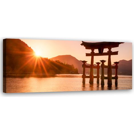 Tableau sur toile Paysage japonais 90x30 (1/5)