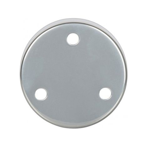 Rosace de plafond en métal Chromé avec 3 passages de câble : optez pour la qualité et le style (1/3)