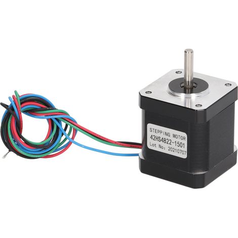 Moteur pas à pas DC 3.84V angle 1.8° 1.2A rotor en acier avec câble pour équipement d'automatisation industrielle (1/5)