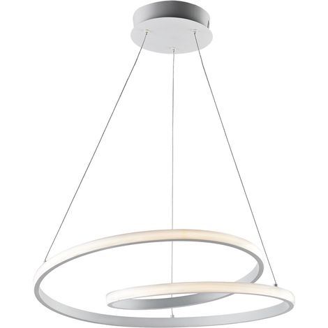 Plafoniera Moderna Malena Con Led Integrato Metallo E Alluminio Bianco (1/3)
