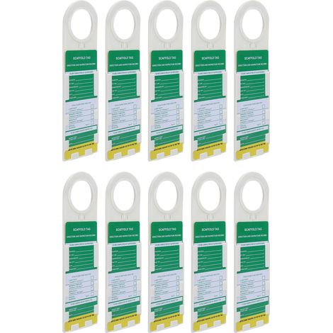 Étiquettes de Sécurité pour Échafaudage, Panneaux de Verrouillage pour Travaux Chimiques et Électriques (1/5)