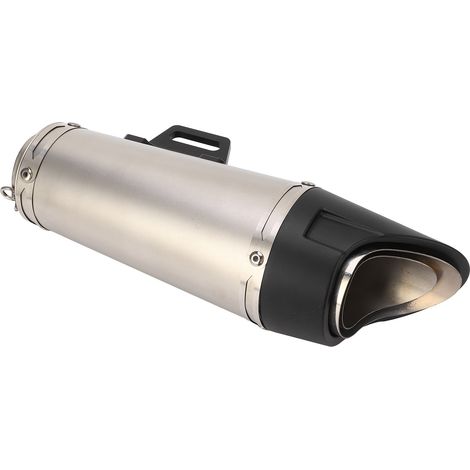 Silencieux d'échappement moto universel 38-51mm, tube arrière en acier inoxydable, remplacement pour Suzuki GSXR1000 SV650, argenté (1/5)