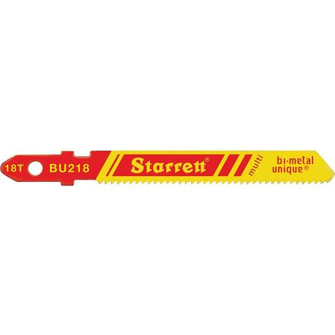 Bi-métal Unique Unifié Tige Multi Purpose dent de coupe de bois et de métal Lame de scie sauteuse, Regular, 0,1 cm d'épaisseur, 18 TPI, 7,6 cm Longueur X Largeur: 3/20,3 cm (lot de 2)