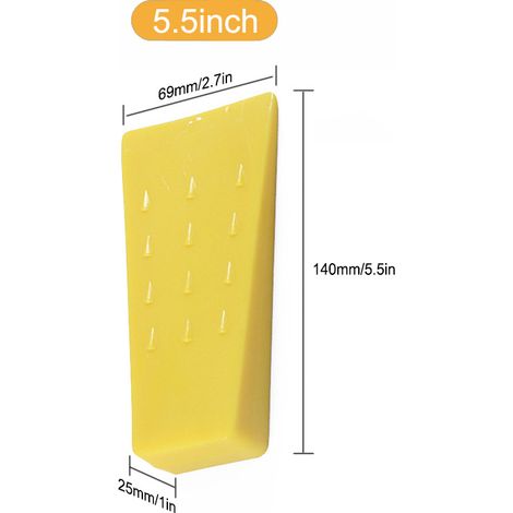 Cales d‘Abattage Fraises 8 et 10 Pouces – Pour le Travail à la Tronçonneuse, Compagnon de Bûcheronnage (5.5 pouces, jaune) (1/5)