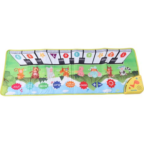 Tapis musical pour bébé avec sons de piano, clavier de piano, tapis, couverture en forme d'animal, tapis de sol pour piano, jouet d'éveil (1/5)