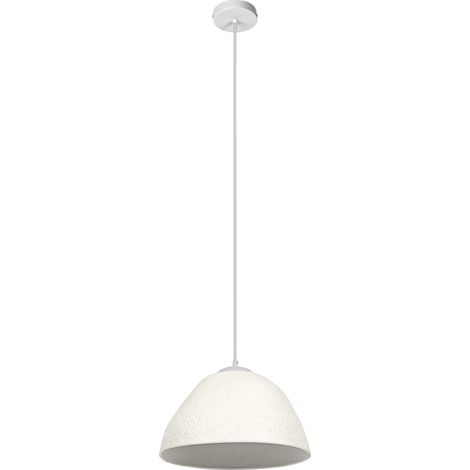 OSRAM Suspension Decor Camel Bell blanche en métal et papier mâché, E27, 375 mm de diamètre, abat-jour en matériau recyclé, durable grâce à sa source lumineuse remplaçable, montage facile (1/2)