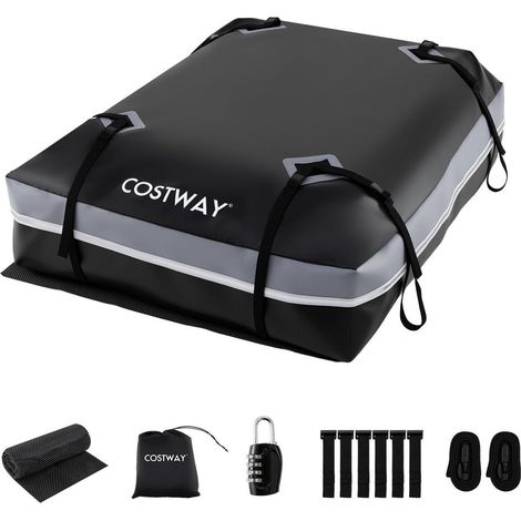 Pour SUV et Voitures sans Barres Coffre de Toit Souple 595L Voyage et Camping en PVC 500D Étanche avec Cadenas (1/5)