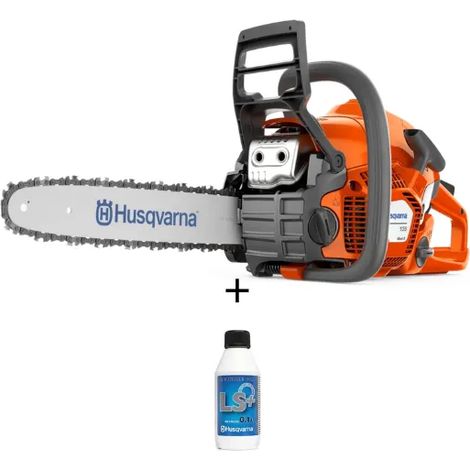 Husqvarna – Tronçonneuse thermique 38cc – Moteur X-Torq – Longueur de guide 35cm – Système Air Injection pour faible consommation
