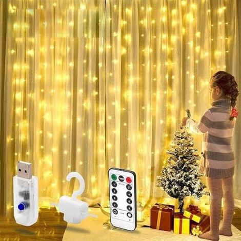 Lot de 3, Guirlande Lumineuse Étoile, Décor Balcon Chambre Noël Fête, Jardin, Terrasse, Extérieur, Mariage, Patio, Clôture, Intérieur, Allée, Sapin, Ambiance Romantique (1/5)