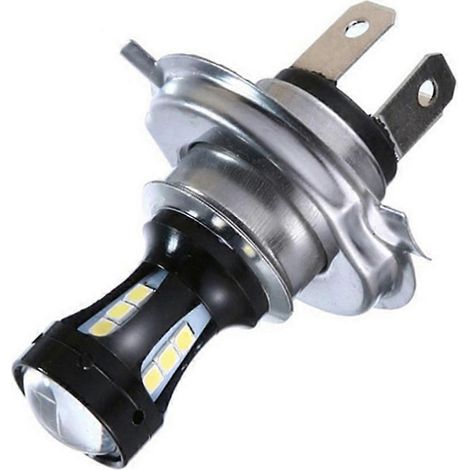 H4 Motorradscheinwerferlampe – Fern- und Abblendlicht, Nebelscheinwerfer, 18 SMD, 950 lm, 6000 K