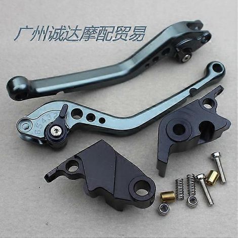 Levier de frein modifié en alliage d'aluminium pour motos Kawasaki ZX10R, ZX10RR et ZX10KPT (tige longue en titane). (1/5)