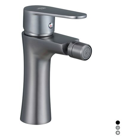DianHydro serie Lizzy rubinetto miscelatore monocomando per Bidet con piletta di scarico da 1"1/4 inclusa finitura nero opaco (1/3)