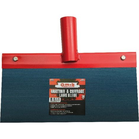 Grattoir à coffrage à lame vissée – Lame en acier extra-dur – Épaisseur 1 mm – Longueur 30 cm – MOB