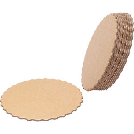Set mit 10 wiederverwendbaren, doppelseitigen, runden Tortenplatten für Hochzeiten, Geburtstage und Partys (12 Zoll) (1/5)