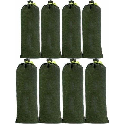 8pcs Sac a Sable en Toile Boudin Anti Inondation Contre Sable Inondation Les Modèles Améliorés ne se Fanent pas pour Drainage pour Garage Magasin Ecole Gare Bâtiment Usine Entrep (30x70cm) (1/4)